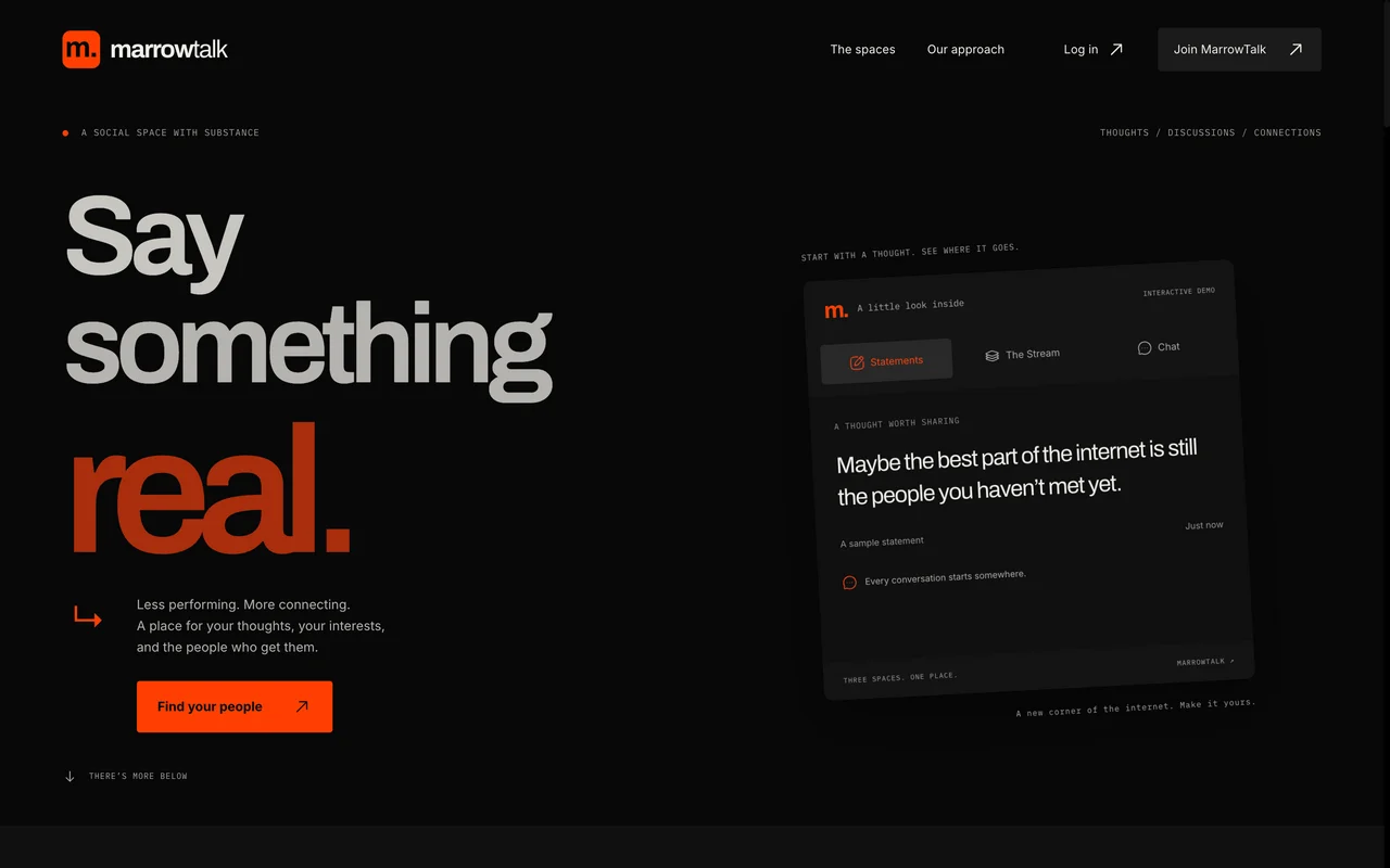 Screenshot of MarrowTalk